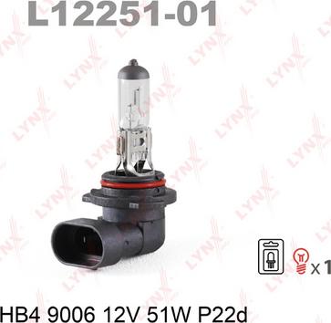 LYNXauto L12251-01 - Ampoule, projecteur longue portée cwaw.fr