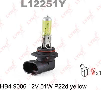 LYNXauto L12251Y - Ampoule, projecteur antibrouillard cwaw.fr