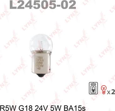 LYNXauto L24505-02 - Ampoule cwaw.fr