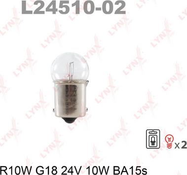 LYNXauto L24510-02 - Ampoule cwaw.fr