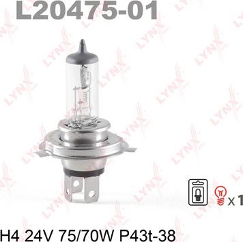 LYNXauto L20475-01 - Ampoule, projecteur longue portée cwaw.fr