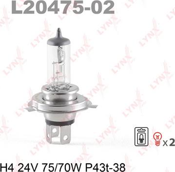 LYNXauto L20475-02 - Ampoule, projecteur longue portée cwaw.fr