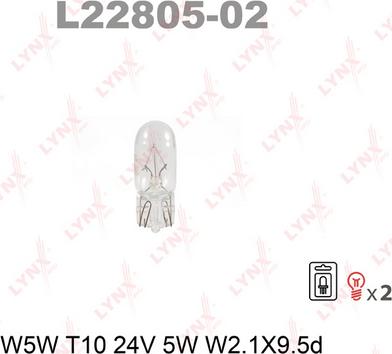 LYNXauto L22805-02 - Ampoule cwaw.fr