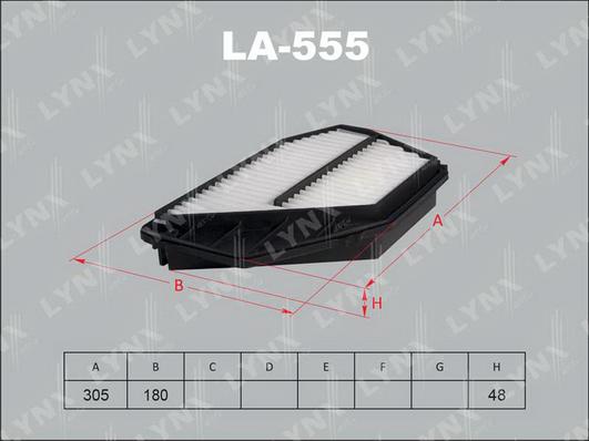 LYNXauto LA-555 - Filtre à air cwaw.fr