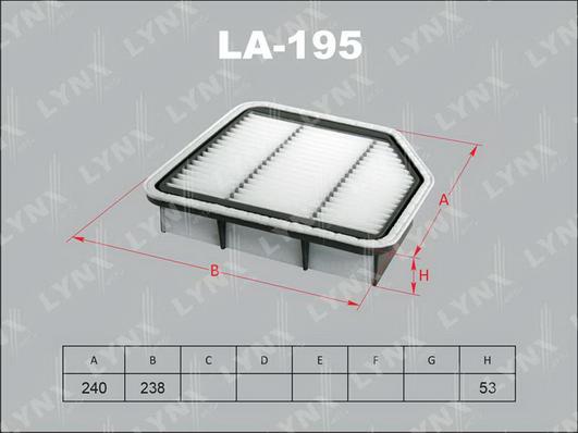 LYNXauto LA-195 - Filtre à air cwaw.fr