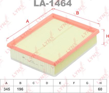 LYNXauto LA-1464 - Filtre à air cwaw.fr