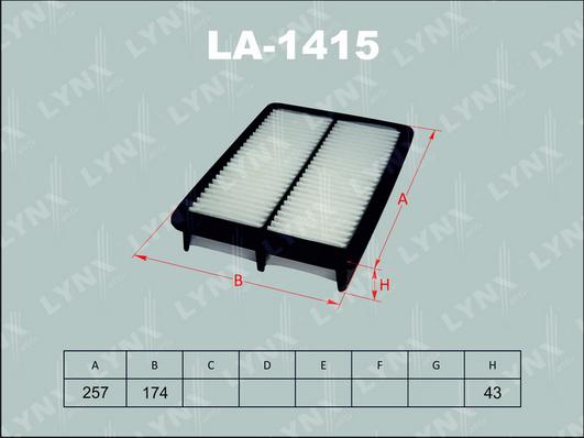 LYNXauto LA-1415 - Filtre à air cwaw.fr