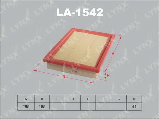 LYNXauto LA-1542 - Filtre à air cwaw.fr