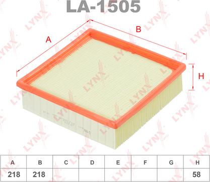 LYNXauto LA-1505 - Filtre à air cwaw.fr