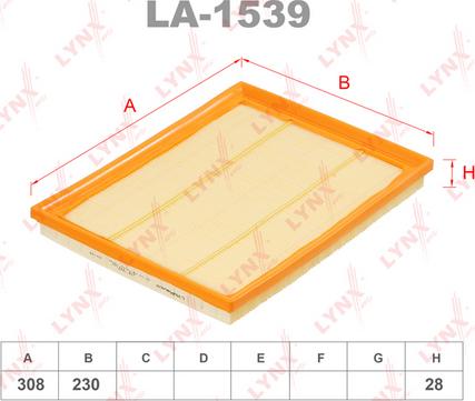 LYNXauto LA-1539 - Filtre à air cwaw.fr