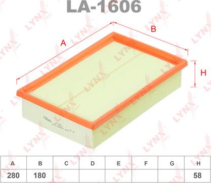 LYNXauto LA-1606 - Filtre à air cwaw.fr