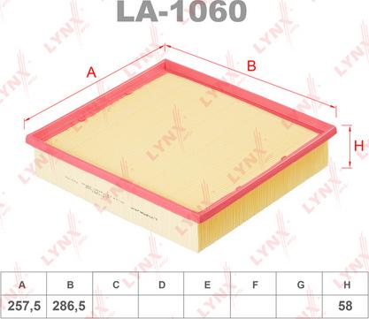 LYNXauto LA-1060 - Filtre à air cwaw.fr