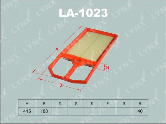 LYNXauto LA-1023 - Filtre à air cwaw.fr