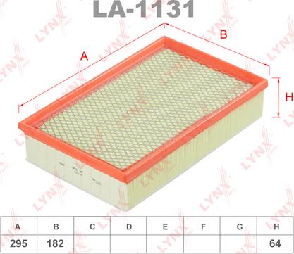 LYNXauto LA-1131 - Filtre à air cwaw.fr