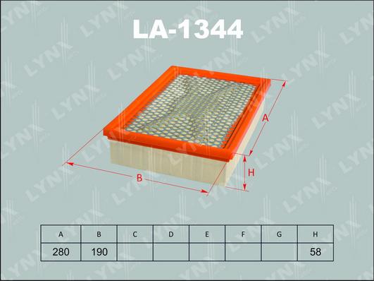 LYNXauto LA-1344 - Filtre à air cwaw.fr