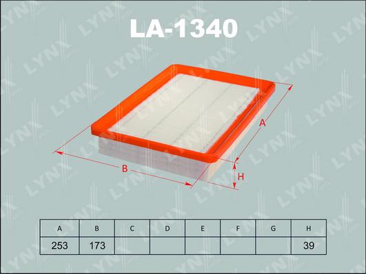 LYNXauto LA-1340 - Filtre à air cwaw.fr