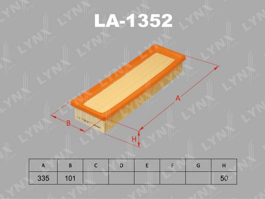 LYNXauto LA-1352 - Filtre à air cwaw.fr