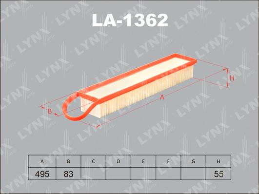 LYNXauto LA-1362 - Filtre à air cwaw.fr