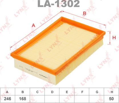 LYNXauto LA-1302 - Filtre à air cwaw.fr