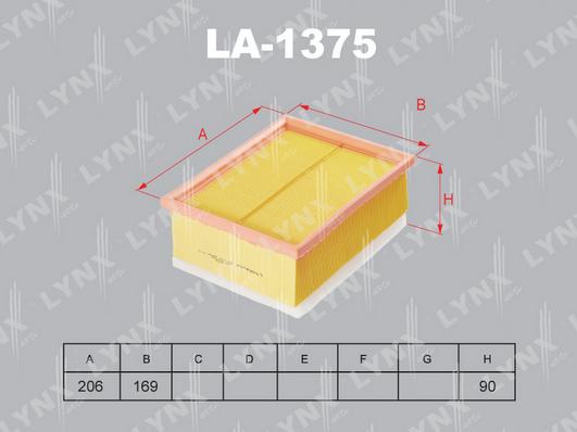 LYNXauto LA-1375 - Filtre à air cwaw.fr