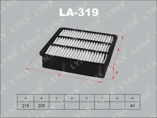 LYNXauto LA-319 - Filtre à air cwaw.fr