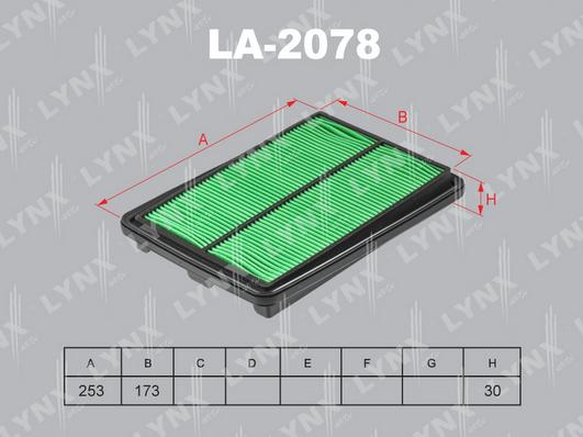 LYNXauto LA-2078 - Filtre à air cwaw.fr