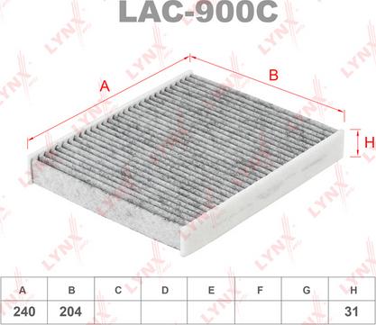 LYNXauto LAC-900C - Filtre, air de l'habitacle cwaw.fr