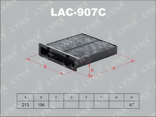 LYNXauto LAC-907C - Filtre, air de l'habitacle cwaw.fr