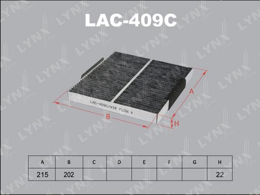 LYNXauto LAC-409C - Filtre, air de l'habitacle cwaw.fr