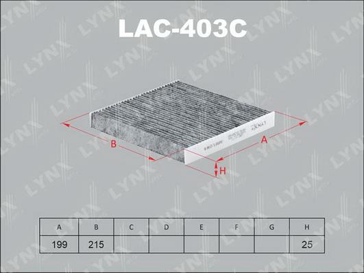 LYNXauto LAC-403C - Filtre, air de l'habitacle cwaw.fr