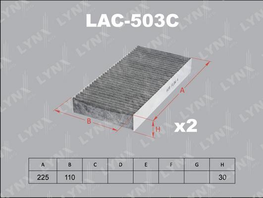 LYNXauto LAC-503C - Filtre, air de l'habitacle cwaw.fr