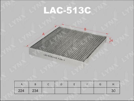 LYNXauto LAC-513C - Filtre, air de l'habitacle cwaw.fr