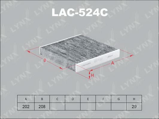 LYNXauto LAC-524C - Filtre, air de l'habitacle cwaw.fr