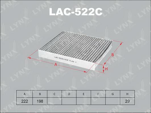 LYNXauto LAC-522C - Filtre, air de l'habitacle cwaw.fr