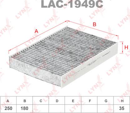 LYNXauto LAC-1949C - Filtre, air de l'habitacle cwaw.fr