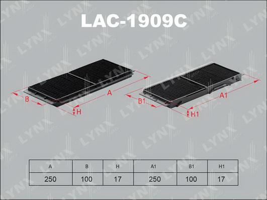 LYNXauto LAC-1909C - Filtre, air de l'habitacle cwaw.fr