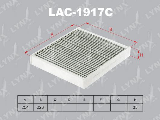 LYNXauto LAC-1917C - Filtre, air de l'habitacle cwaw.fr