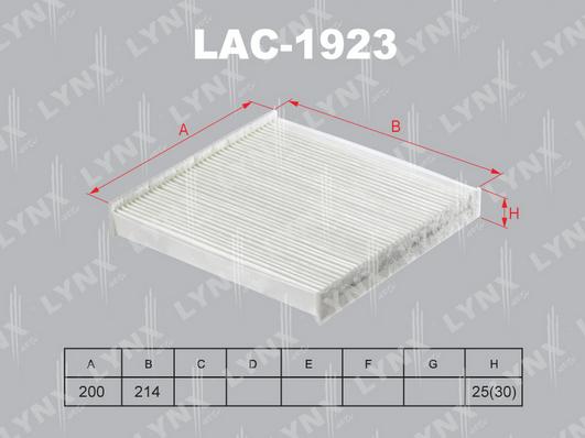 LYNXauto LAC-1923 - Filtre, air de l'habitacle cwaw.fr