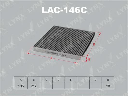 LYNXauto LAC-146C - Filtre, air de l'habitacle cwaw.fr