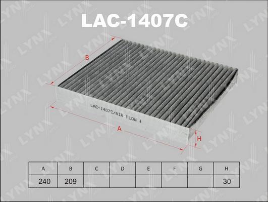 LYNXauto LAC-1407C - Filtre, air de l'habitacle cwaw.fr