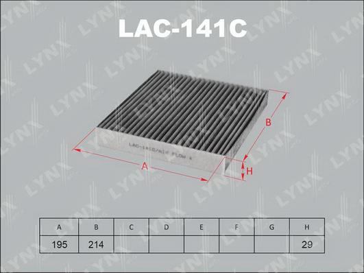 LYNXauto LAC-141C - Filtre, air de l'habitacle cwaw.fr