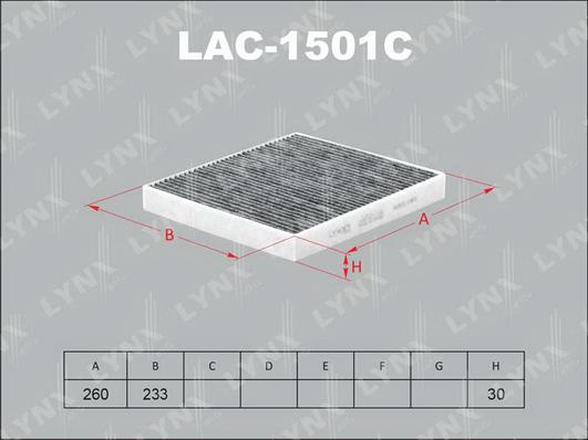 LYNXauto LAC-1501C - Filtre, air de l'habitacle cwaw.fr