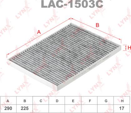 LYNXauto LAC-1503C - Filtre, air de l'habitacle cwaw.fr