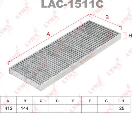 LYNXauto LAC-1511C - Filtre, air de l'habitacle cwaw.fr