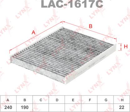 LYNXauto LAC-1617C - Filtre, air de l'habitacle cwaw.fr