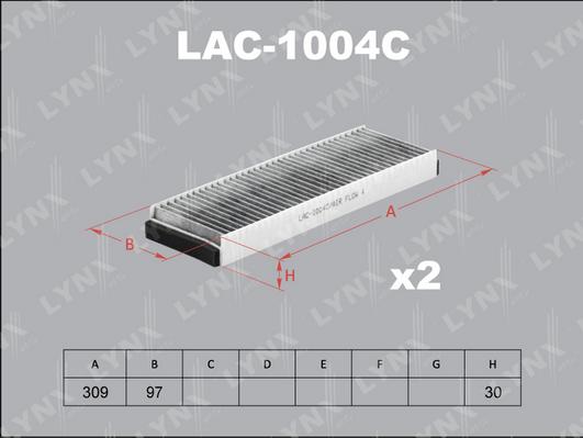 LYNXauto LAC-1004C - Filtre, air de l'habitacle cwaw.fr