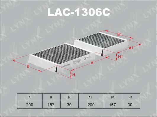 LYNXauto LAC-1306C - Filtre, air de l'habitacle cwaw.fr