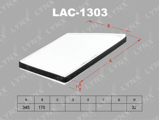 LYNXauto LAC-1303 - Filtre, air de l'habitacle cwaw.fr