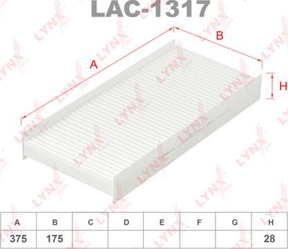 LYNXauto LAC-1317 - Filtre, air de l'habitacle cwaw.fr