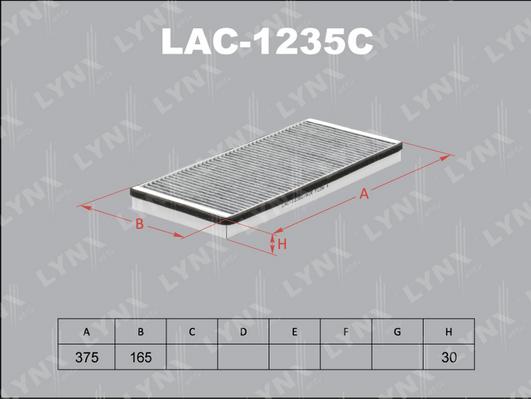 LYNXauto LAC-1235C - Filtre, air de l'habitacle cwaw.fr